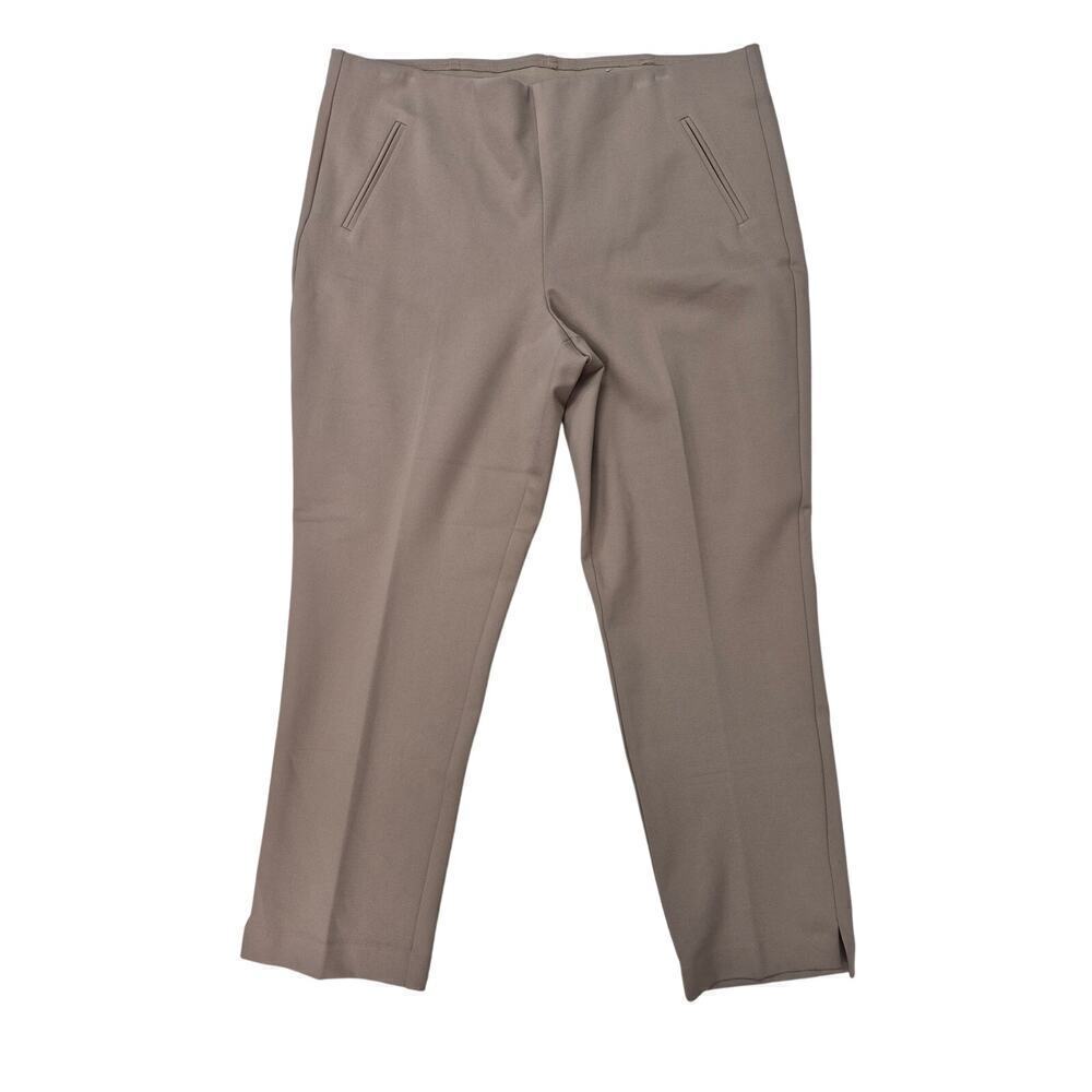NWT Chico's Slimming Juliet Side Vent Pant Basic Toasted Taupe Sz 3(XL) R